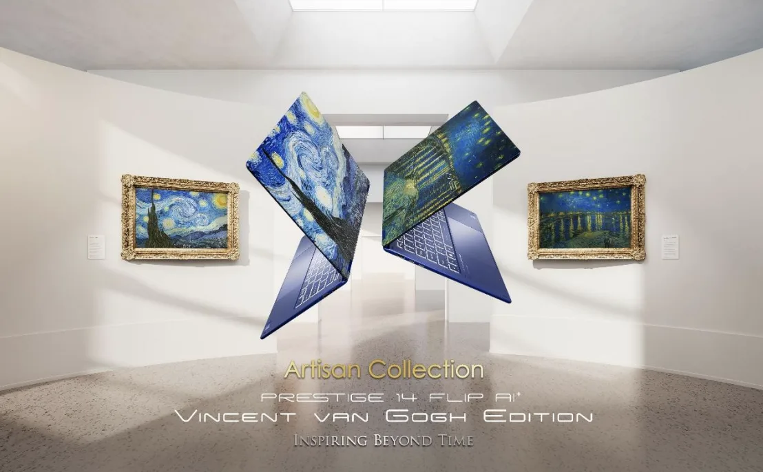 MSI Prestige 14 Flip AI+ Vincent van Gogh Edition